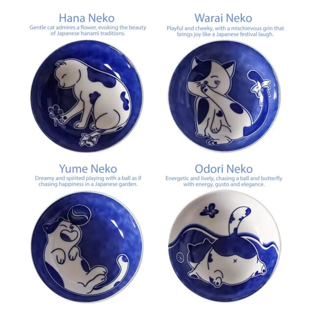 Cute Neko Sauce Bowl Collection