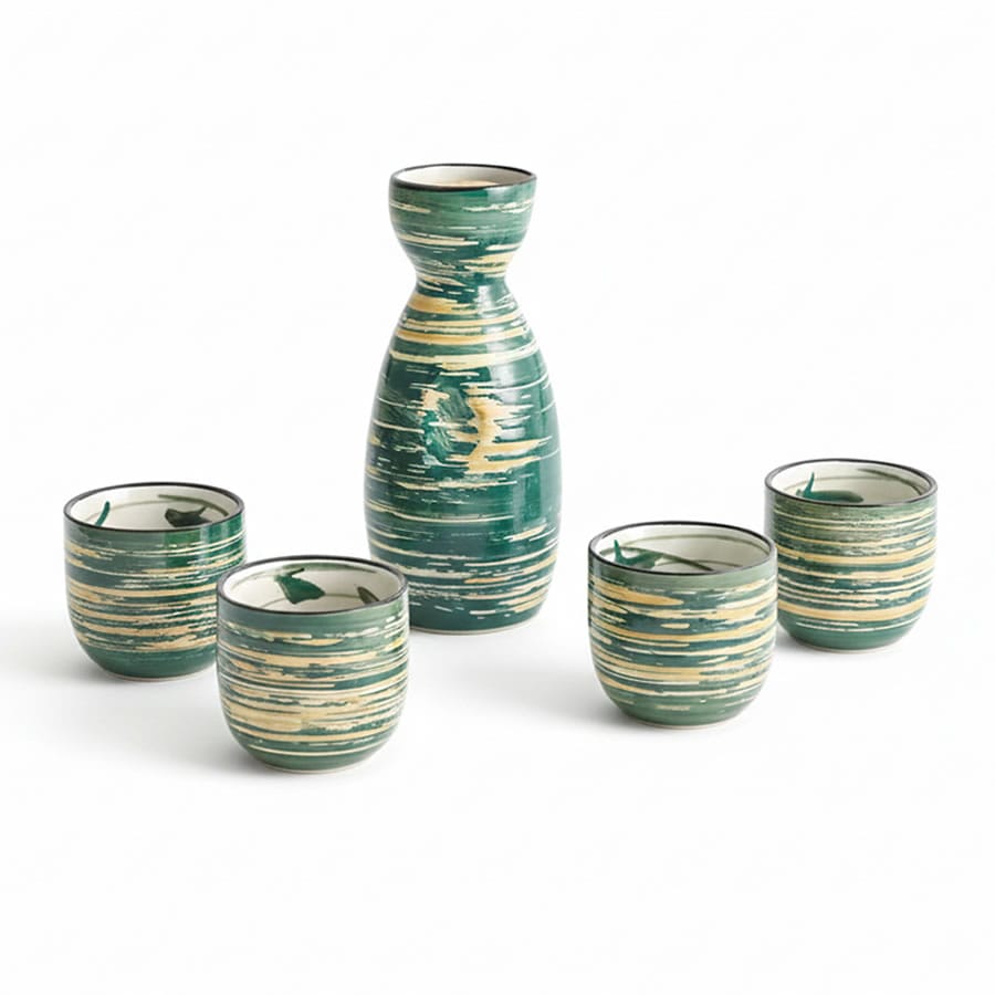 Midori Sunset Sake Set Example