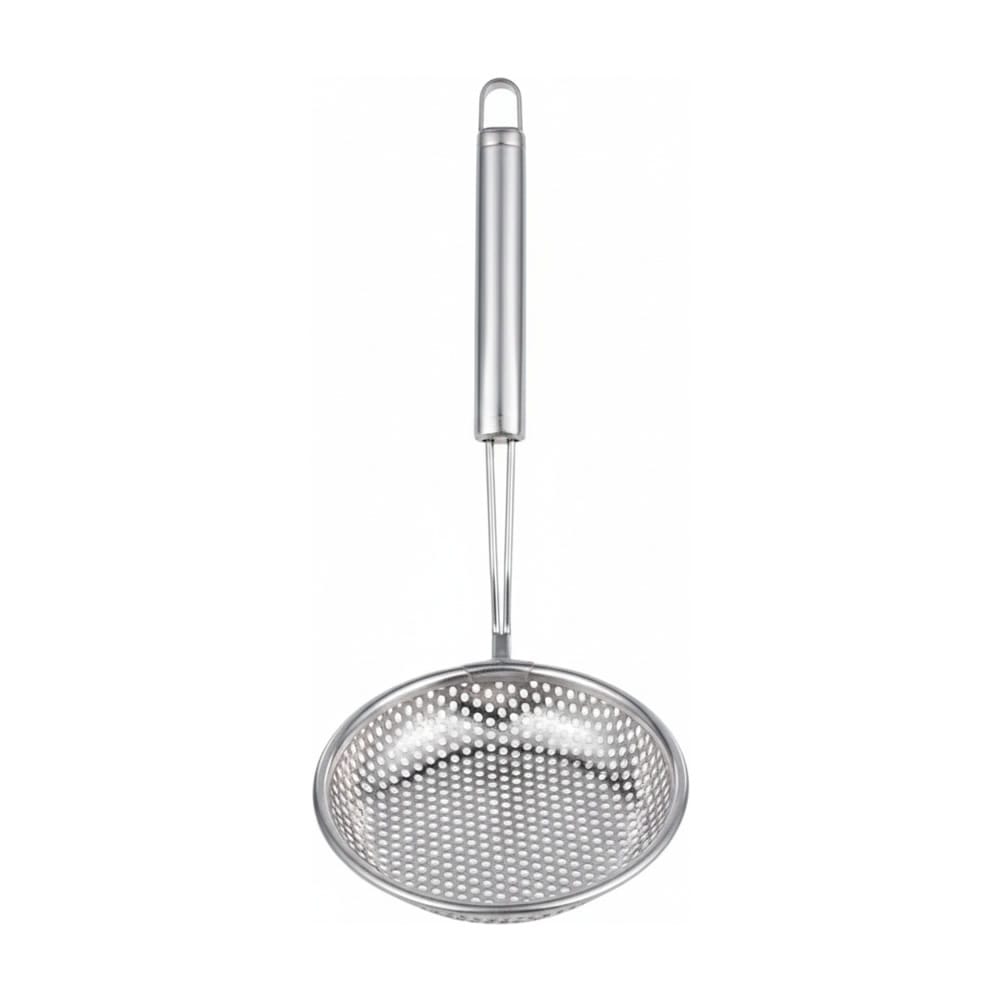 Stainless Steel Slotted Ladle Front