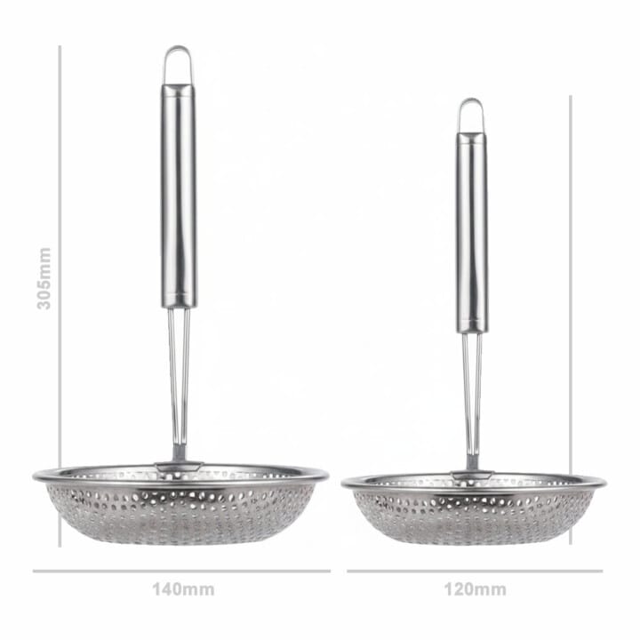 Stainless Steel Slotted Ladle Size