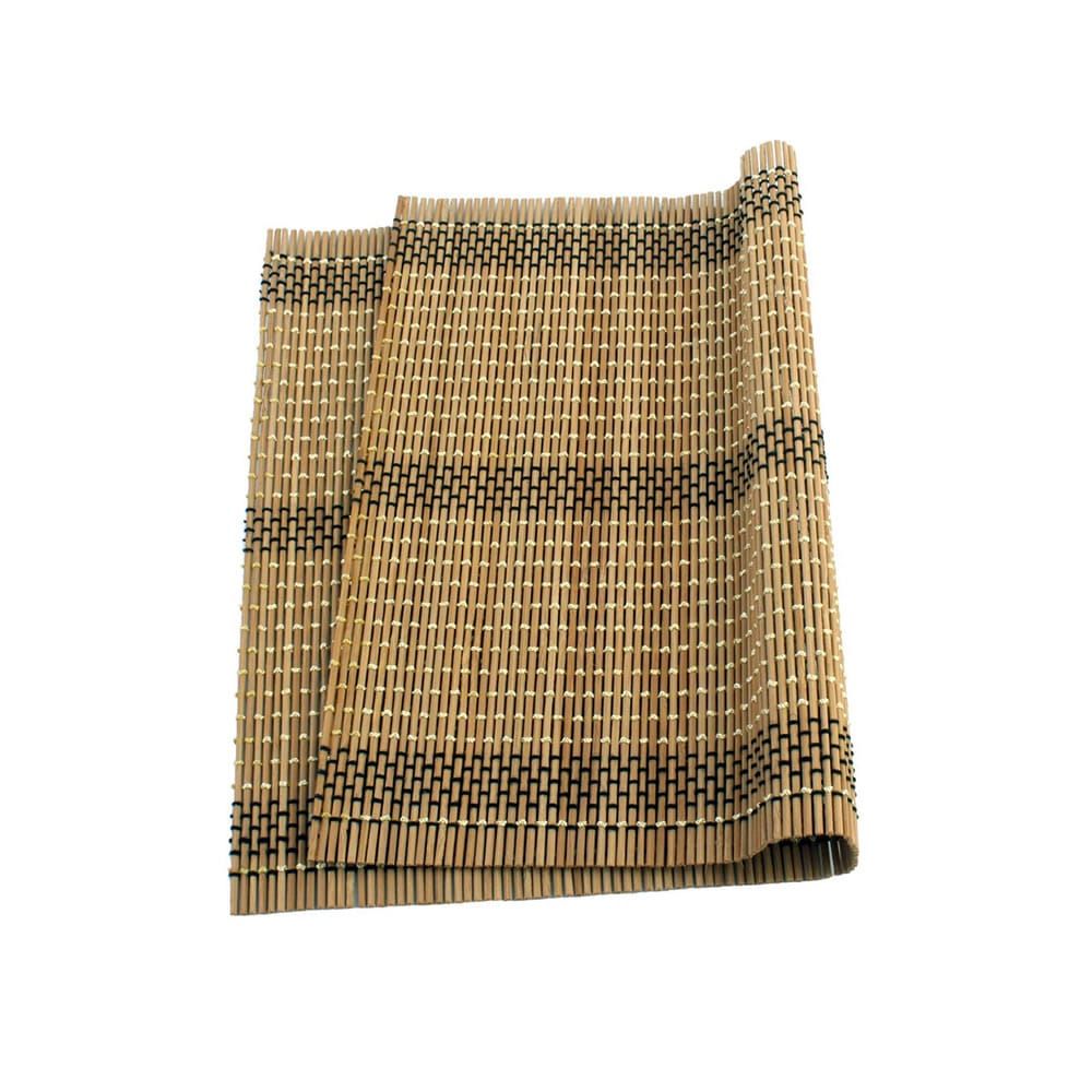 Tatami Brown Bamboo Placemat Folded Tatami Brown Bamboo Placemat Folded
