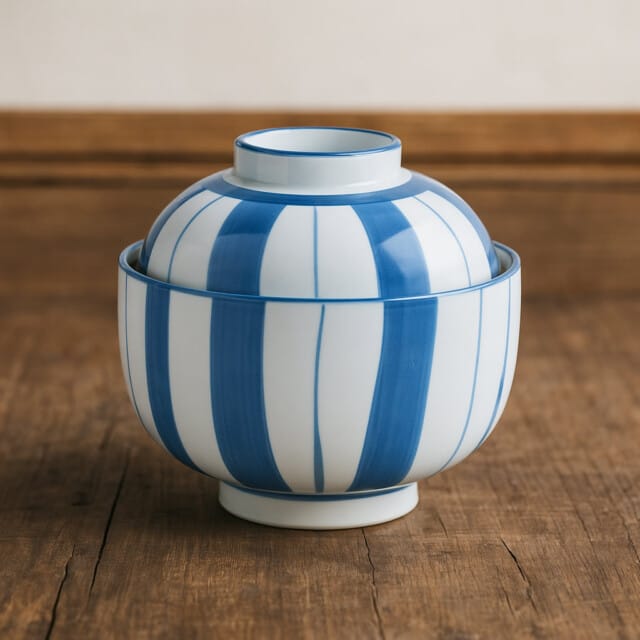 Tatewaku Blue Stripe Bowl