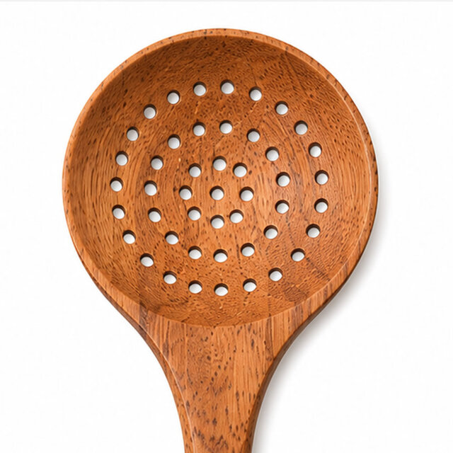 Acacia Wood Slotted Spoon