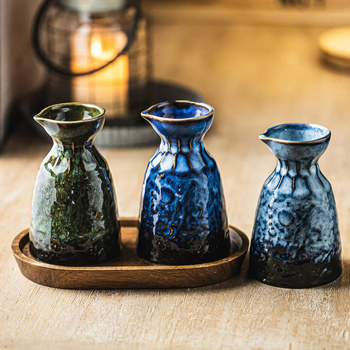 Artisan Glaze Series Sake Bottles