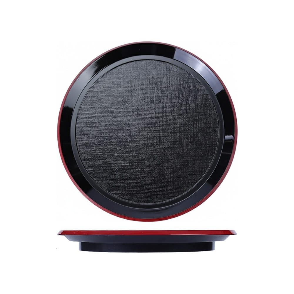Beveled Edge Round Sushi Tray Beveled Edge Round Sushi Tray