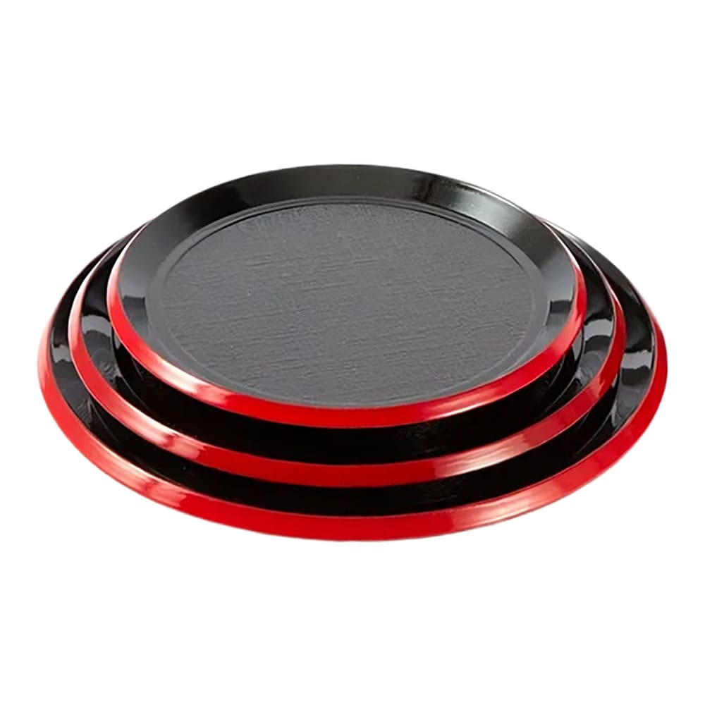 Beveled Edge Round Sushi Tray Beveled Edge Round Sushi Tray