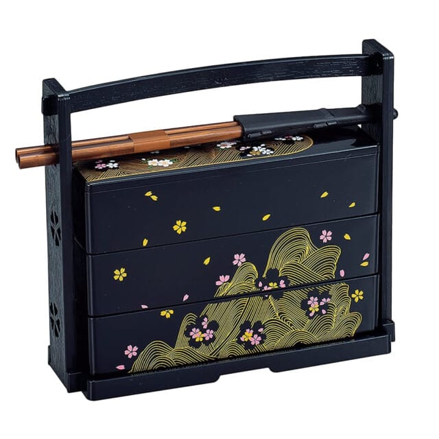 Black Sakura Lunch Box Set Design