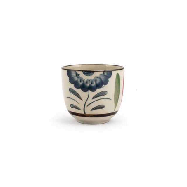 Blue Kiku Small Ceramic Cups