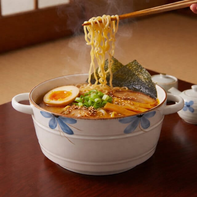 Floral Bowl with Handles