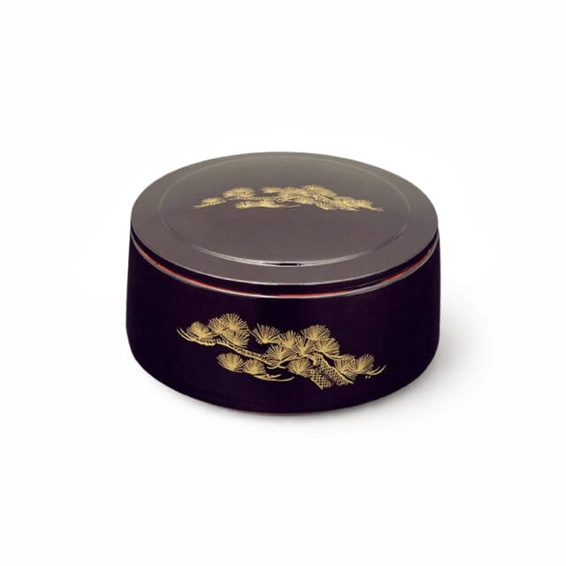 Golden Pine Tree Motif Bento Box