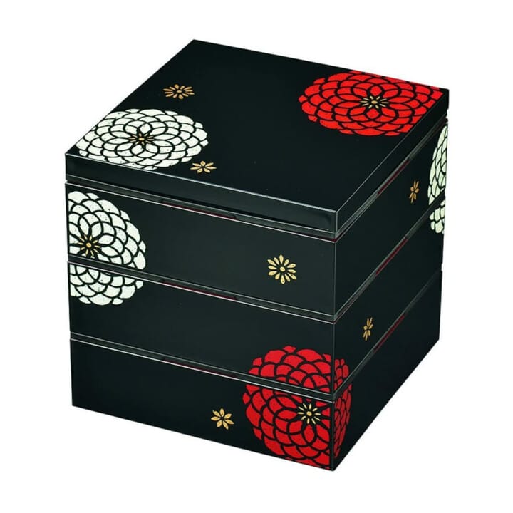 Hakoya Black Kiku Jubako Hakoya Black Kiku Jubako