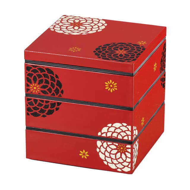 Hakoya Red Kiku Jubako