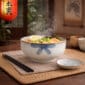 Hisseki Floral Noodle Bowl Set