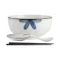Hisseki Floral Noodle Bowl Set