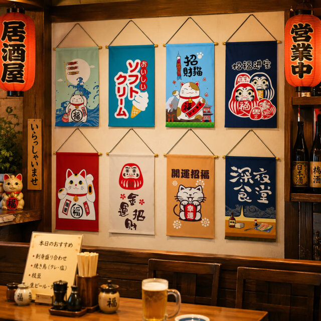 Japanese Izakaya Sushi Flag
