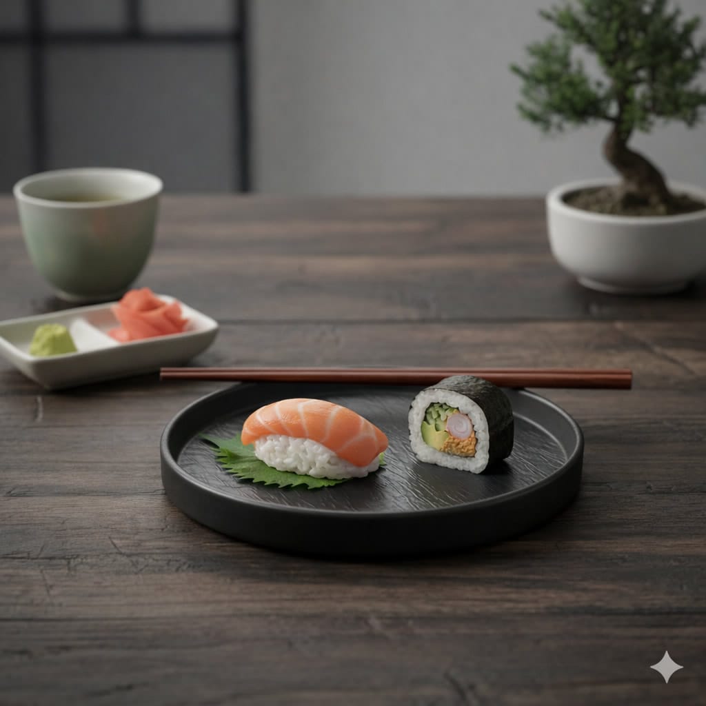 Melamine Black Rippled Plate