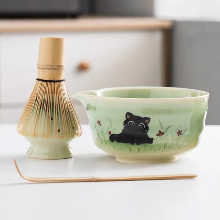 Precious Neko Matcha Tea Set Precious Neko Matcha Tea Set