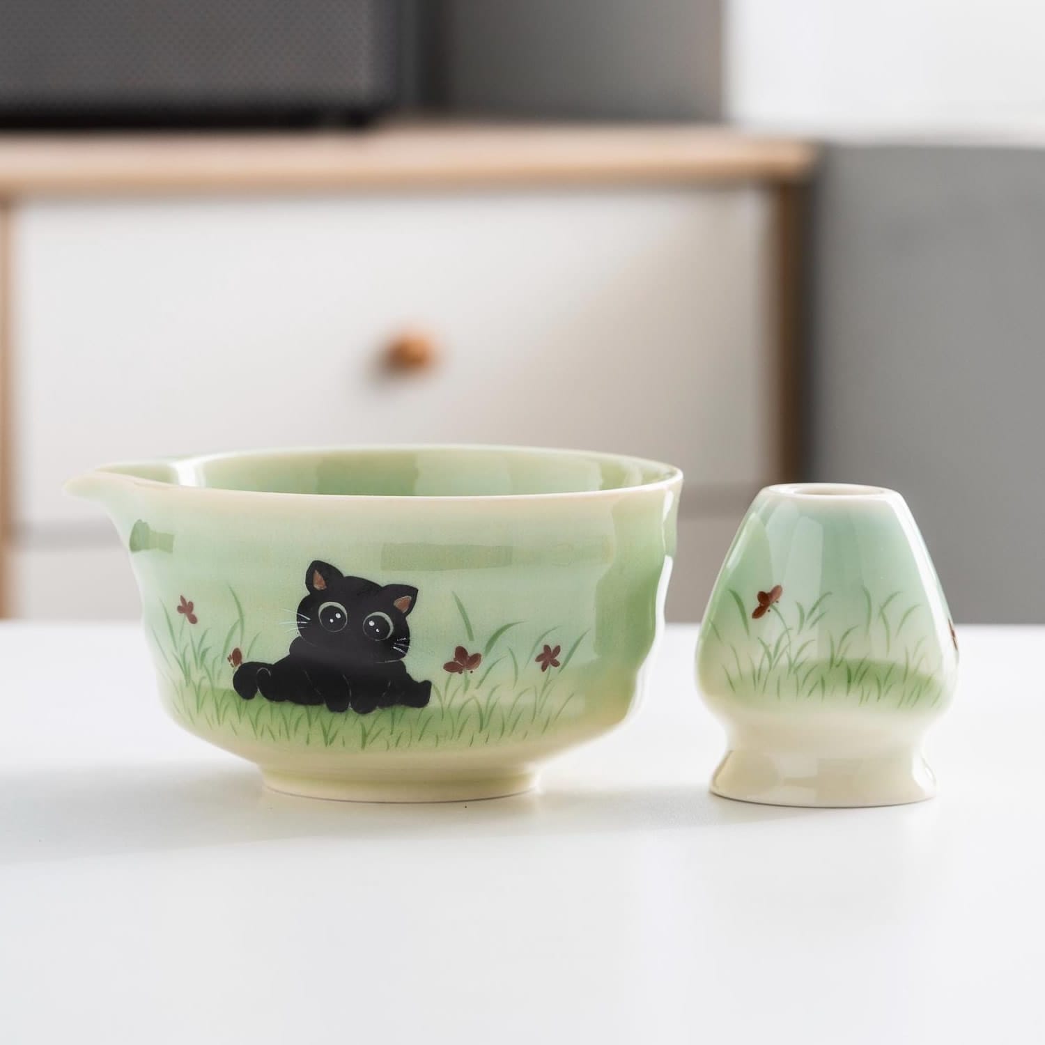 Precious Neko Matcha Tea Set Precious Neko Matcha Tea Set