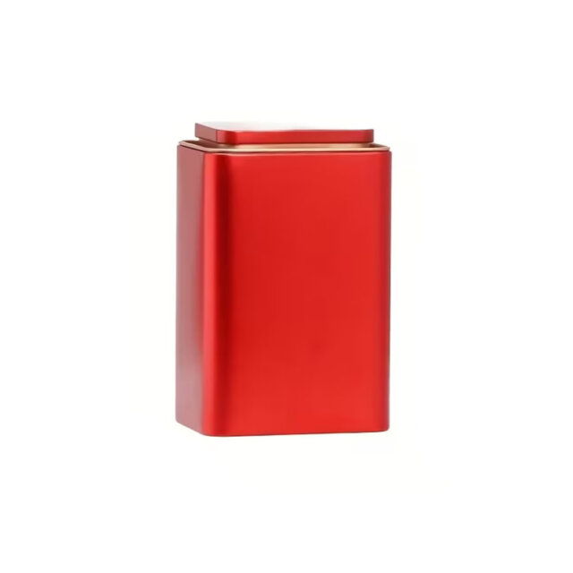 Red Tin Tea Storage Canister
