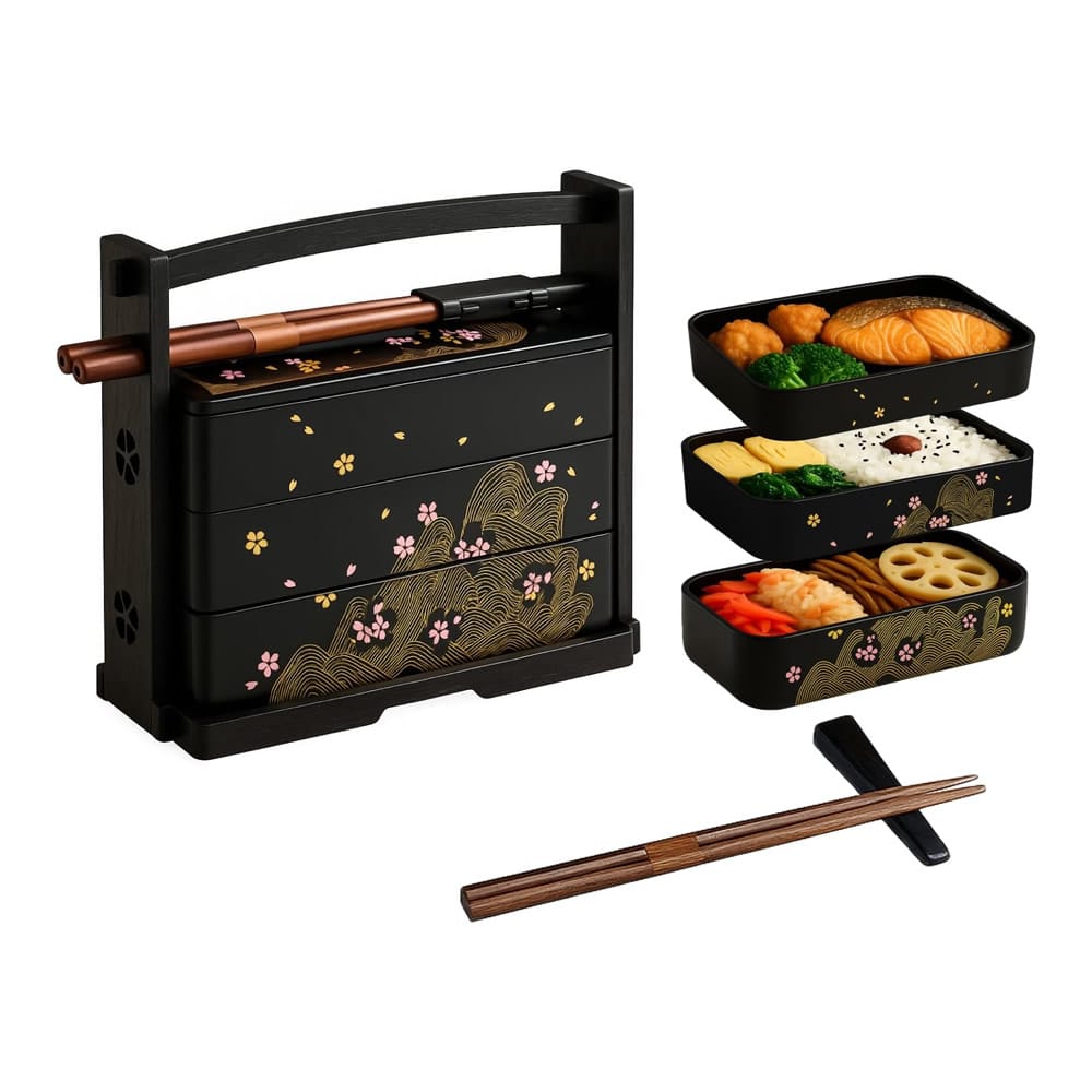 Sakura Lunch Box Set Parts