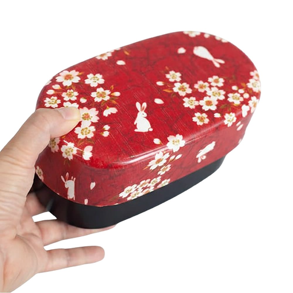 Sakura Usagi Oval Bento Box Sakura Usagi Oval Bento Box