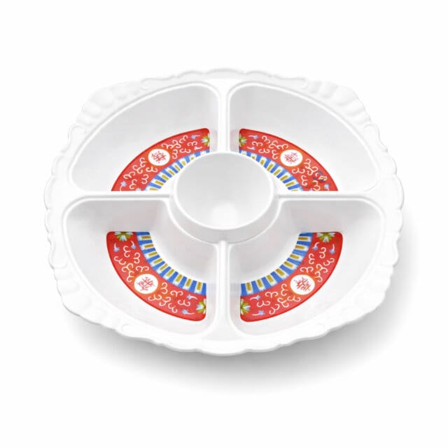 Shòu Longevity 5 Section Server Plate