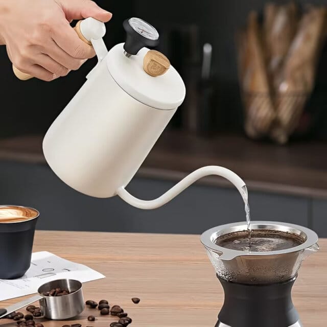 Stainless Steel Matcha Thermometer In Kettle