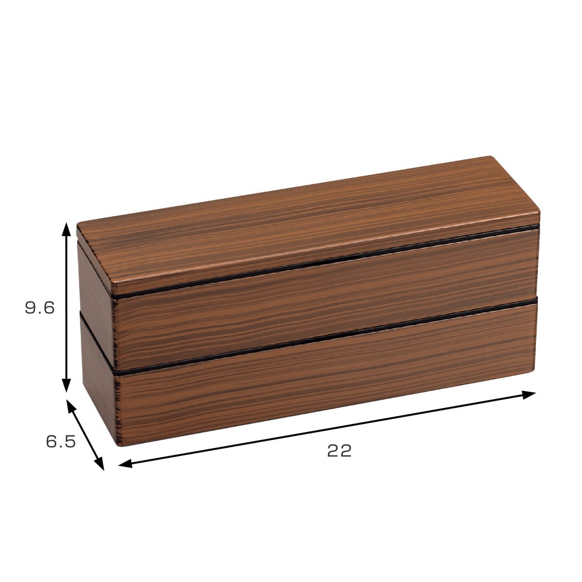 Tochigi-Mokume Slim-Line Lunch Box