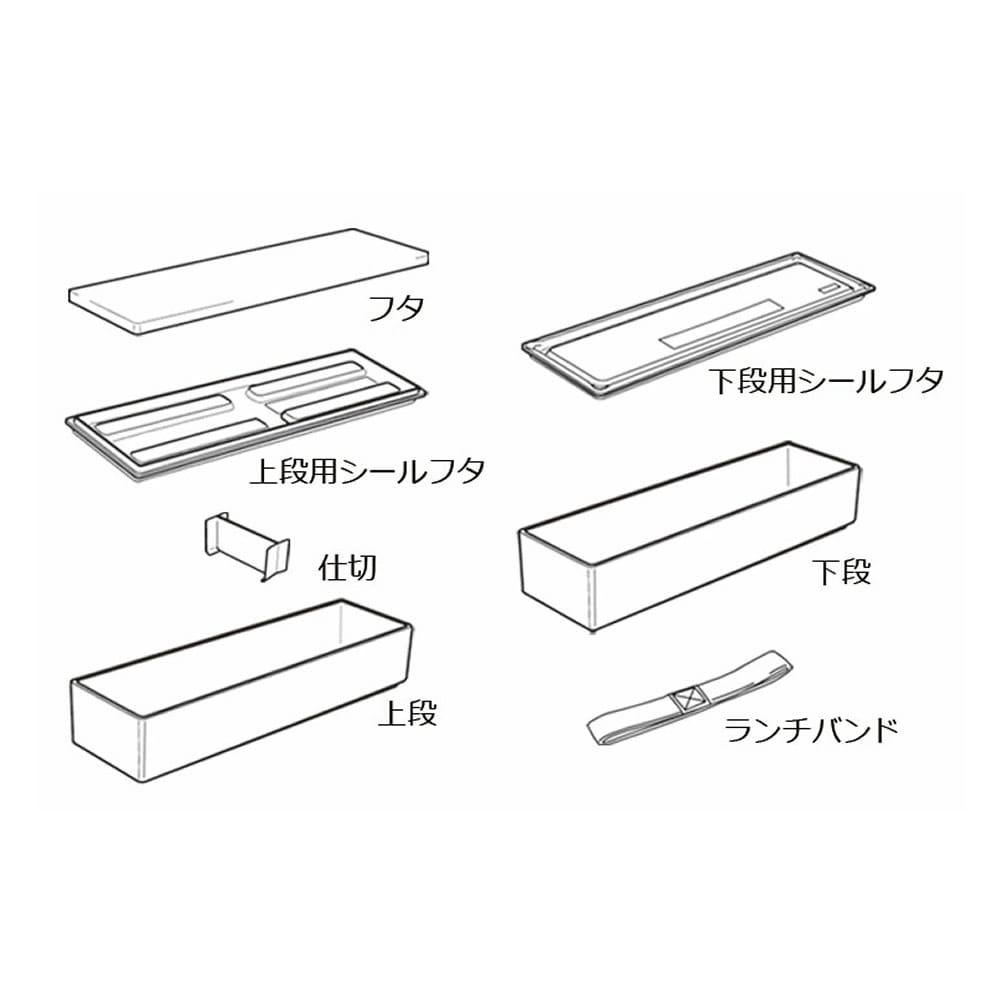 Tochigi-Mokume Slim Lunch Box