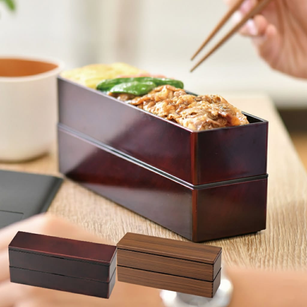Tochigi-Mokume Slim Lunch Box