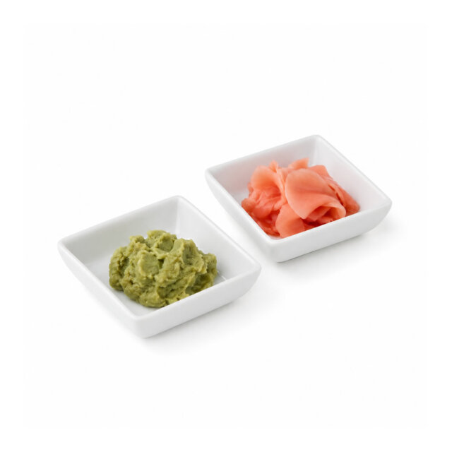 White Square Sauce Trays