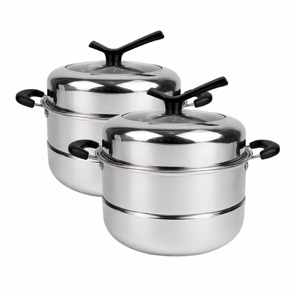 Yori Stainless Steel Two-Tier Steamers