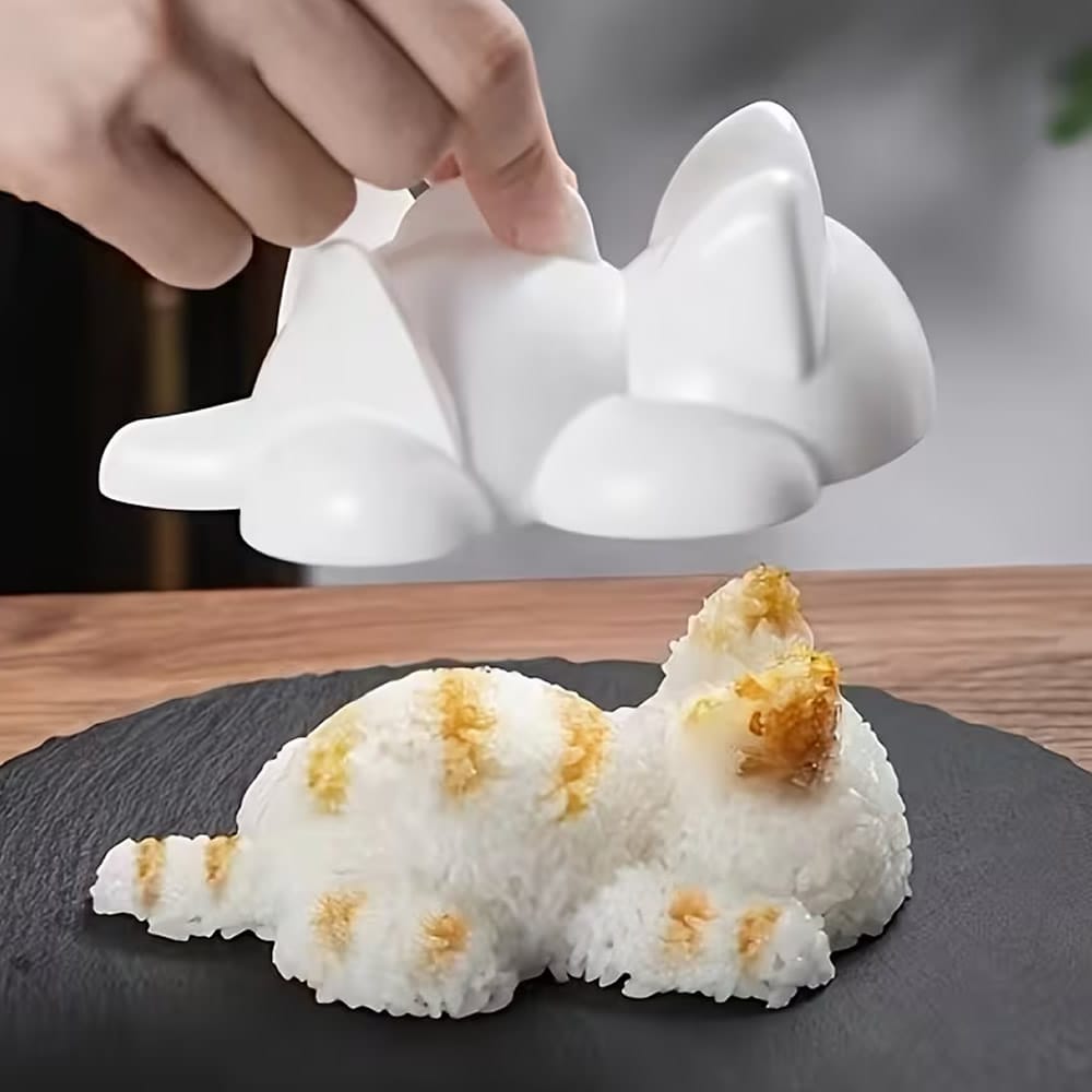 Cat-Shaped Rice Ball Mould