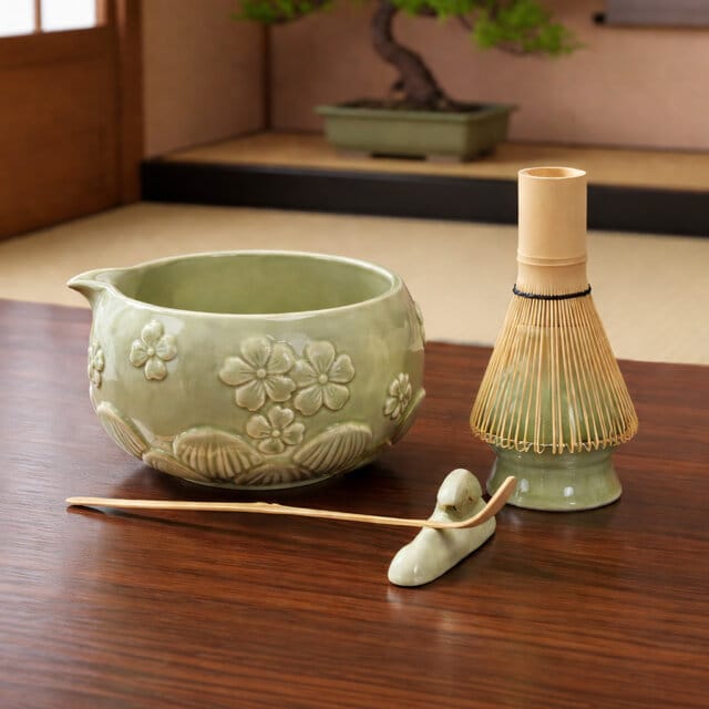 Haruyama Petal Matcha Tea Set Haruyama Petal Matcha Tea Set