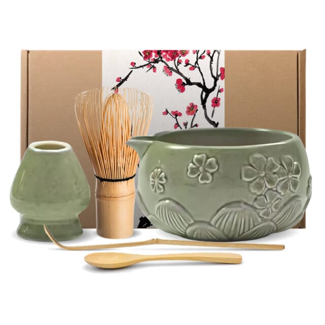 Haruyama Petal Matcha Tea Set Haruyama Petal Matcha Tea Set