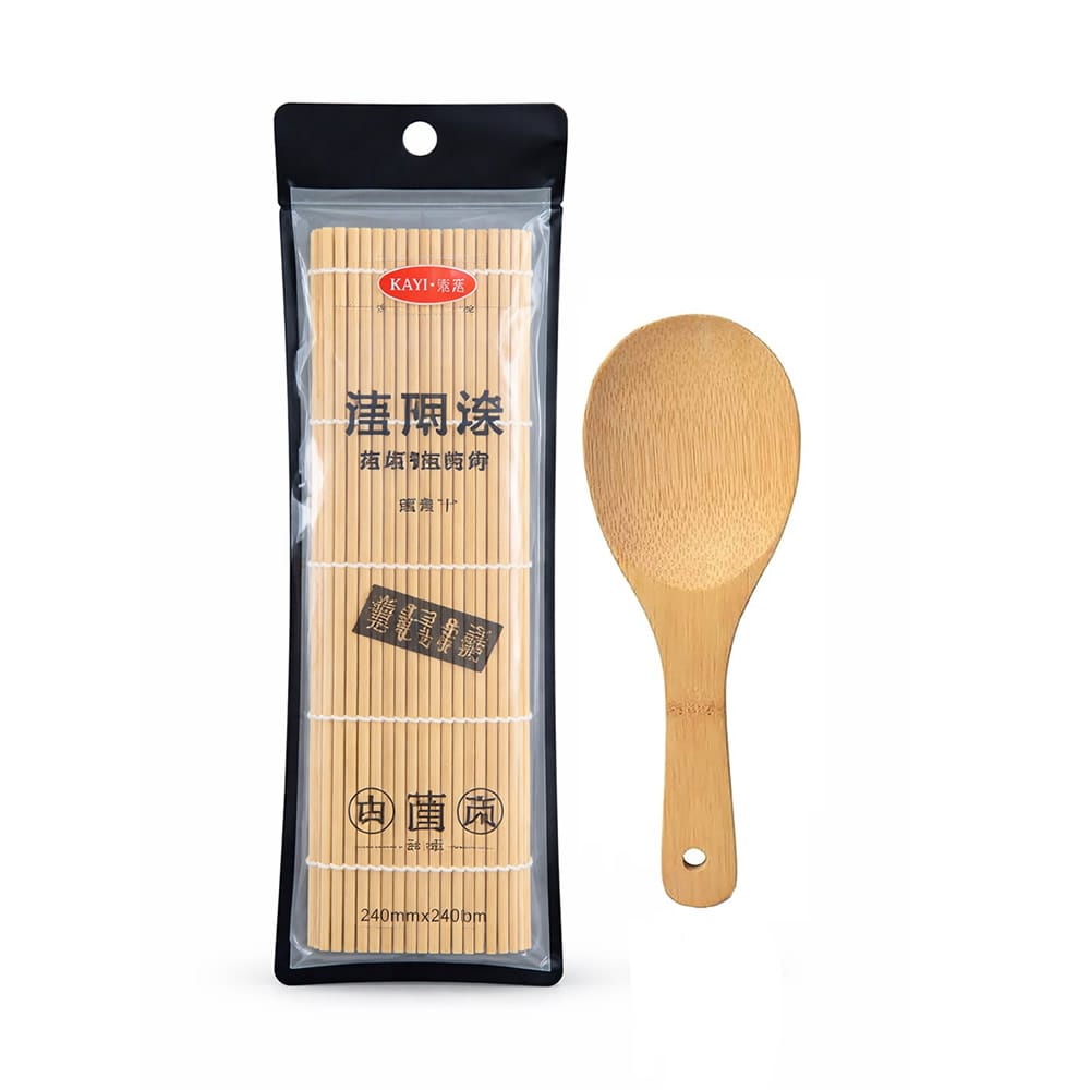 Kayi Sushi Roller Mat & Paddle Set
