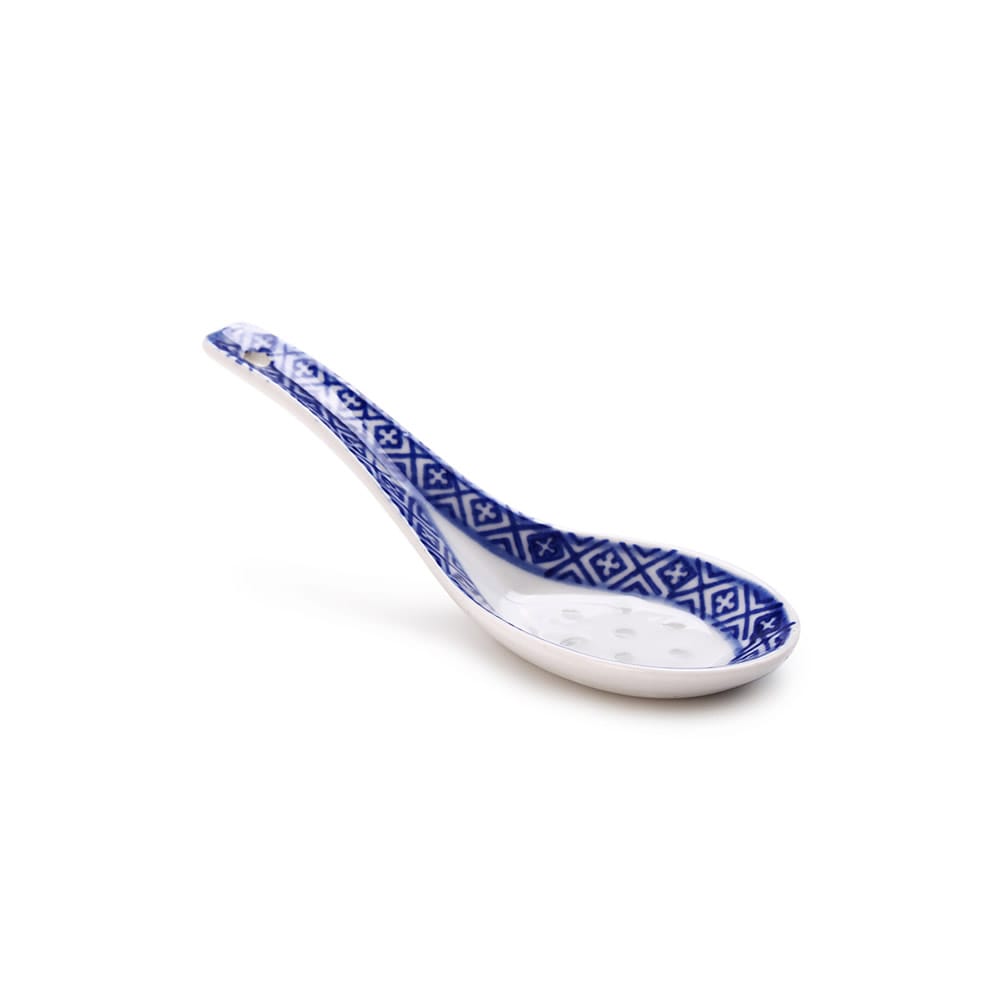 Qinghua Style Small Ceramic Spoons