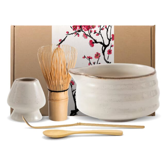 Yūgao Glaze Matcha Tea Set