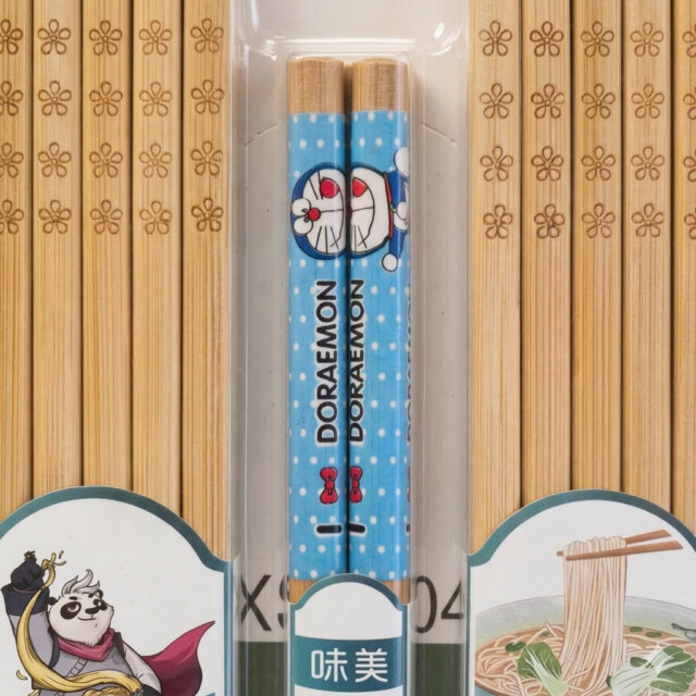 Blue Doraemon Family Chopstick Set