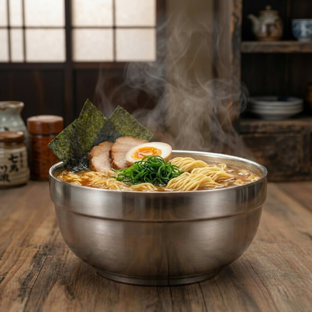 Double Layer Stainless Steel Bowl
