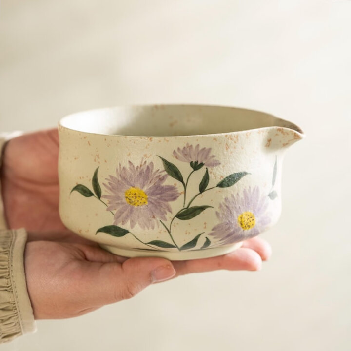 Hana Cosmos Matcha Tea Set Sides Hana Cosmos Matcha Tea Set Sides