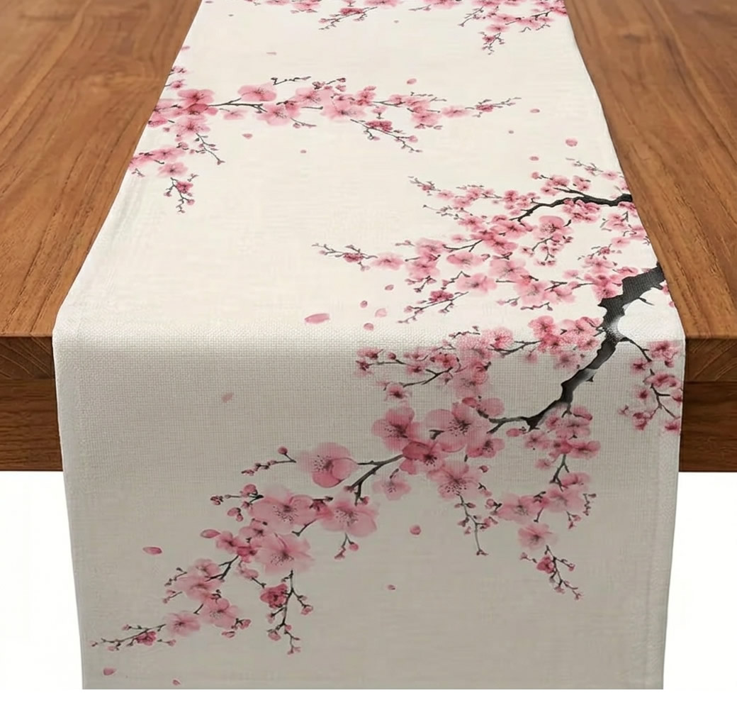 Kyoto Spring Blossom Table Runner