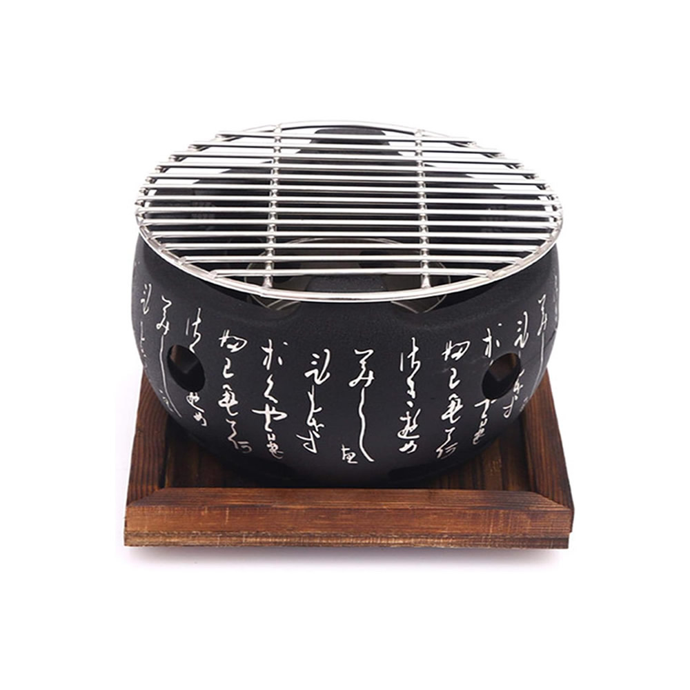 Large Round Tabletop Hibachi Bbq Grill