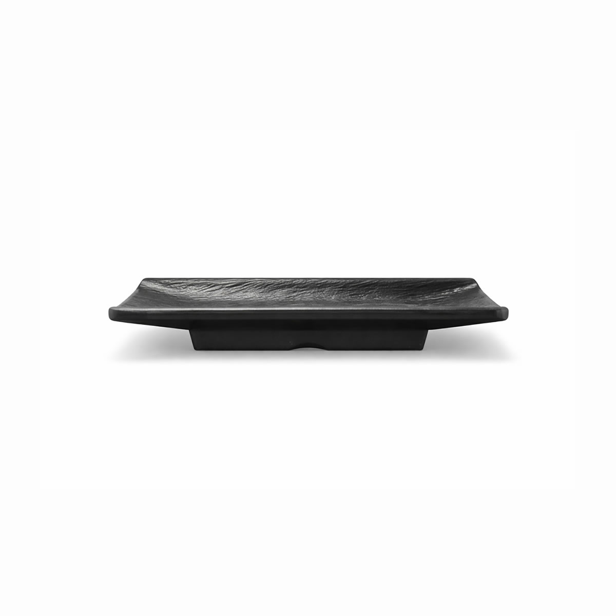 Slate Texture Black Melamine Trays