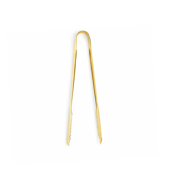 Stainless Steel Gold Serrated Tong
