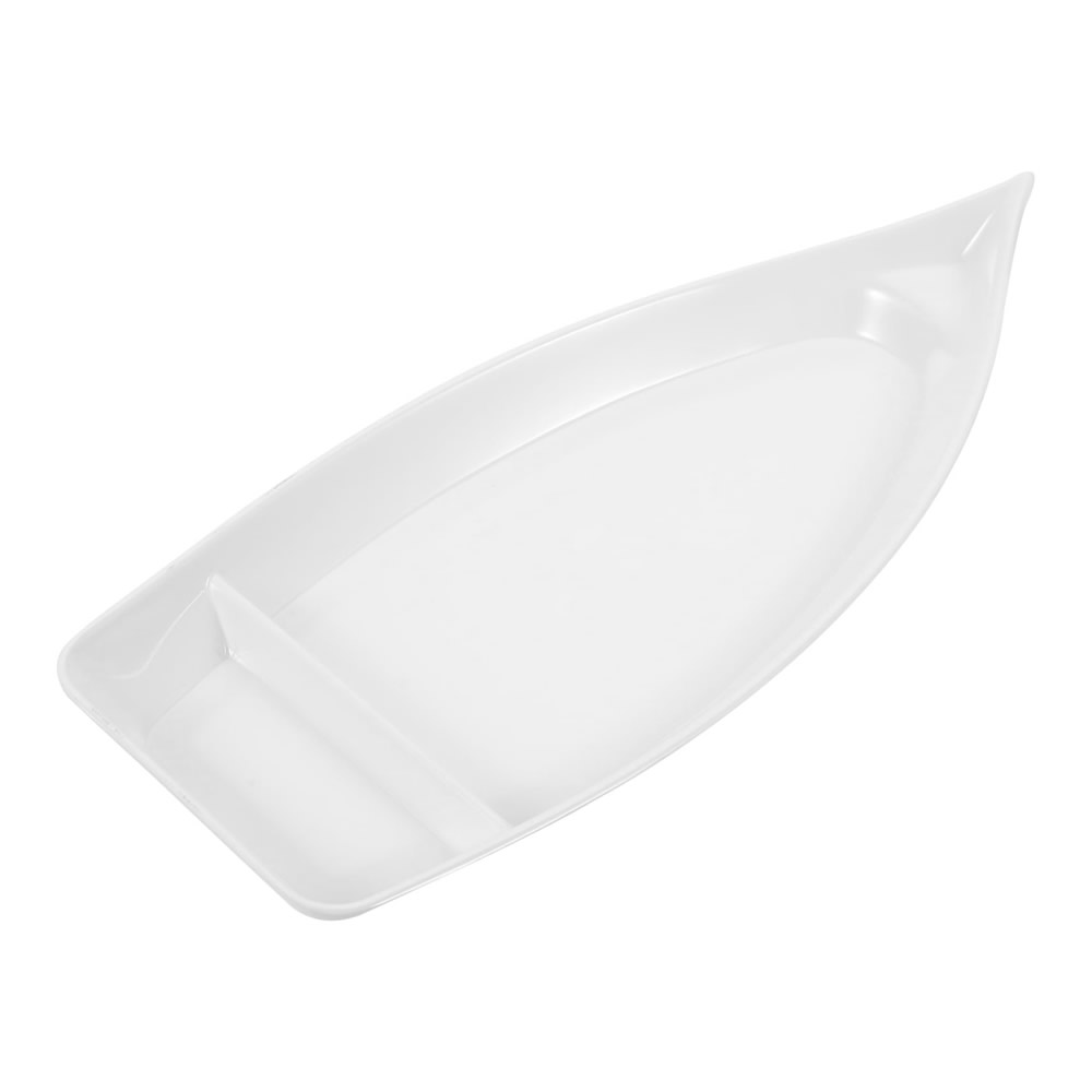 White Melamine Sushi Boat Top