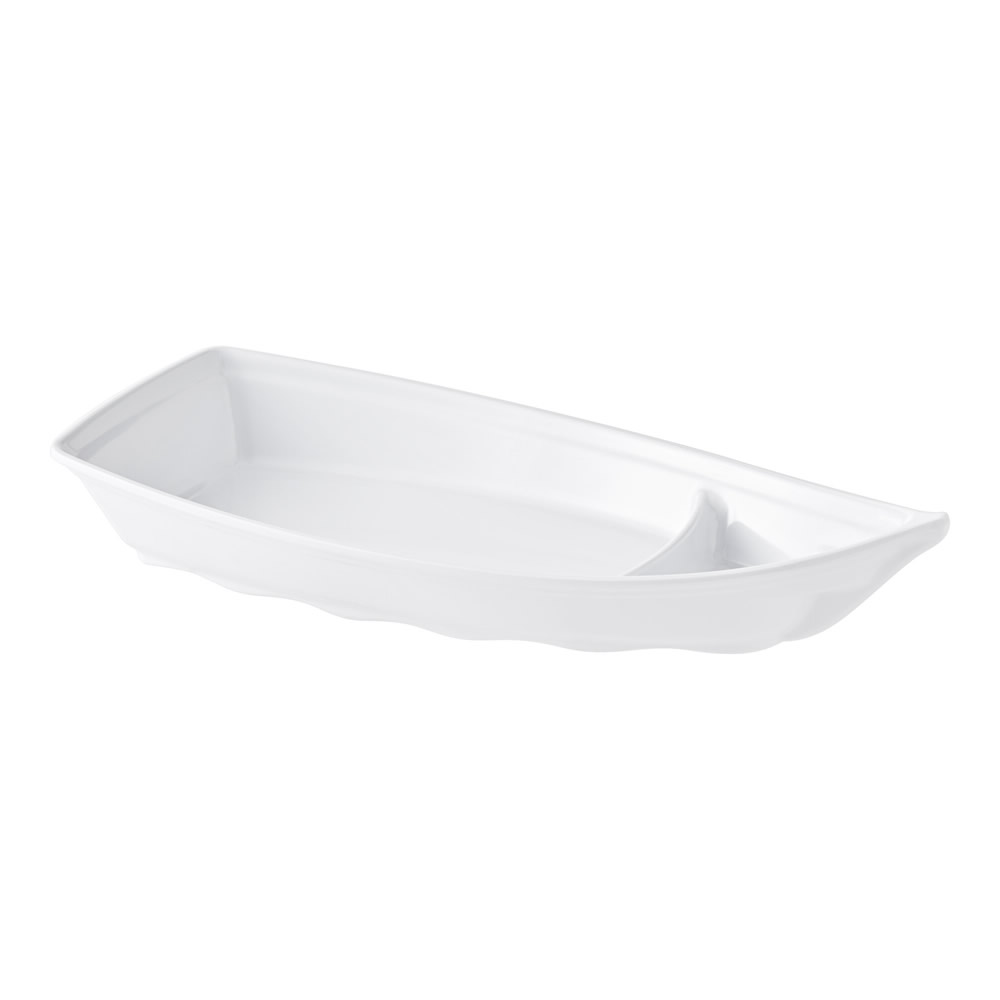 White Melamine Sushi Boat