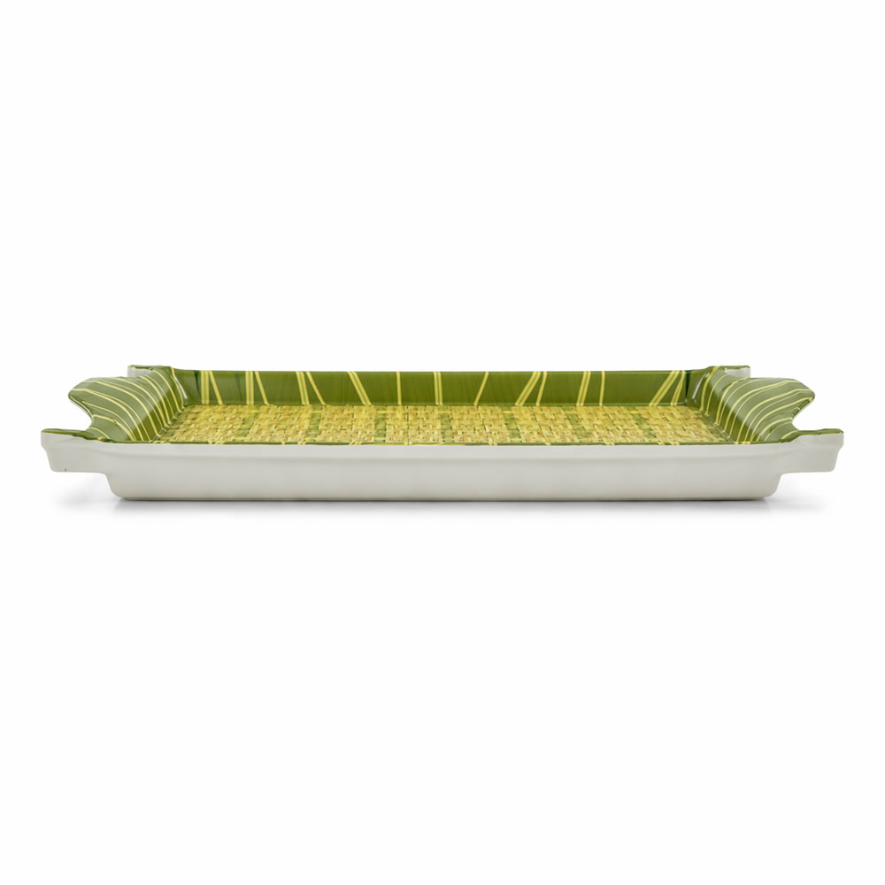 Bamboo Texture Melamine Tray