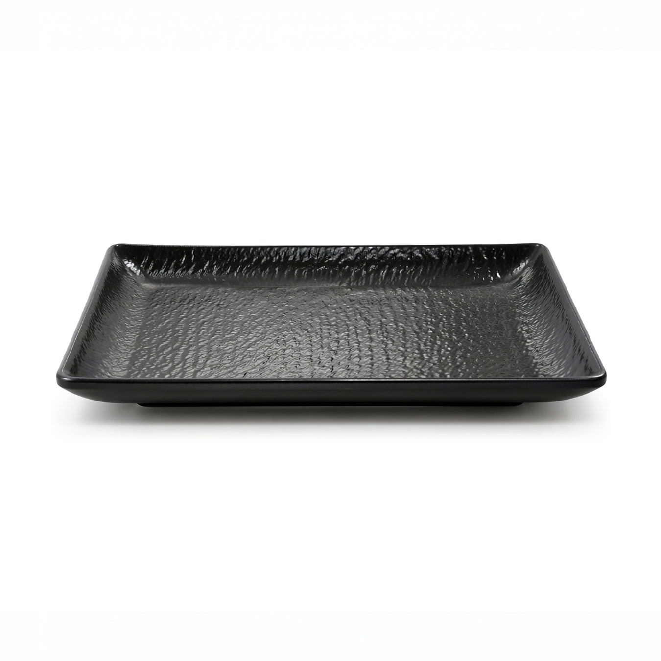 Black Square Melamine Trays