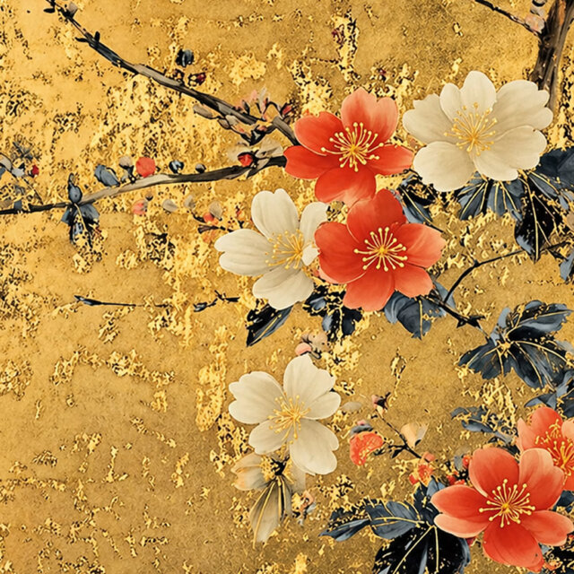 Golden Imperial Bloom Placemat